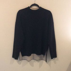 Everlane Black high neck wool sweater